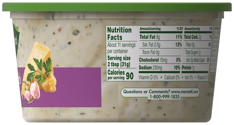 slide 2 of 5, Marzetti Garlic, Herb & Cheese Veggie Dip - 12 oz, 12 oz