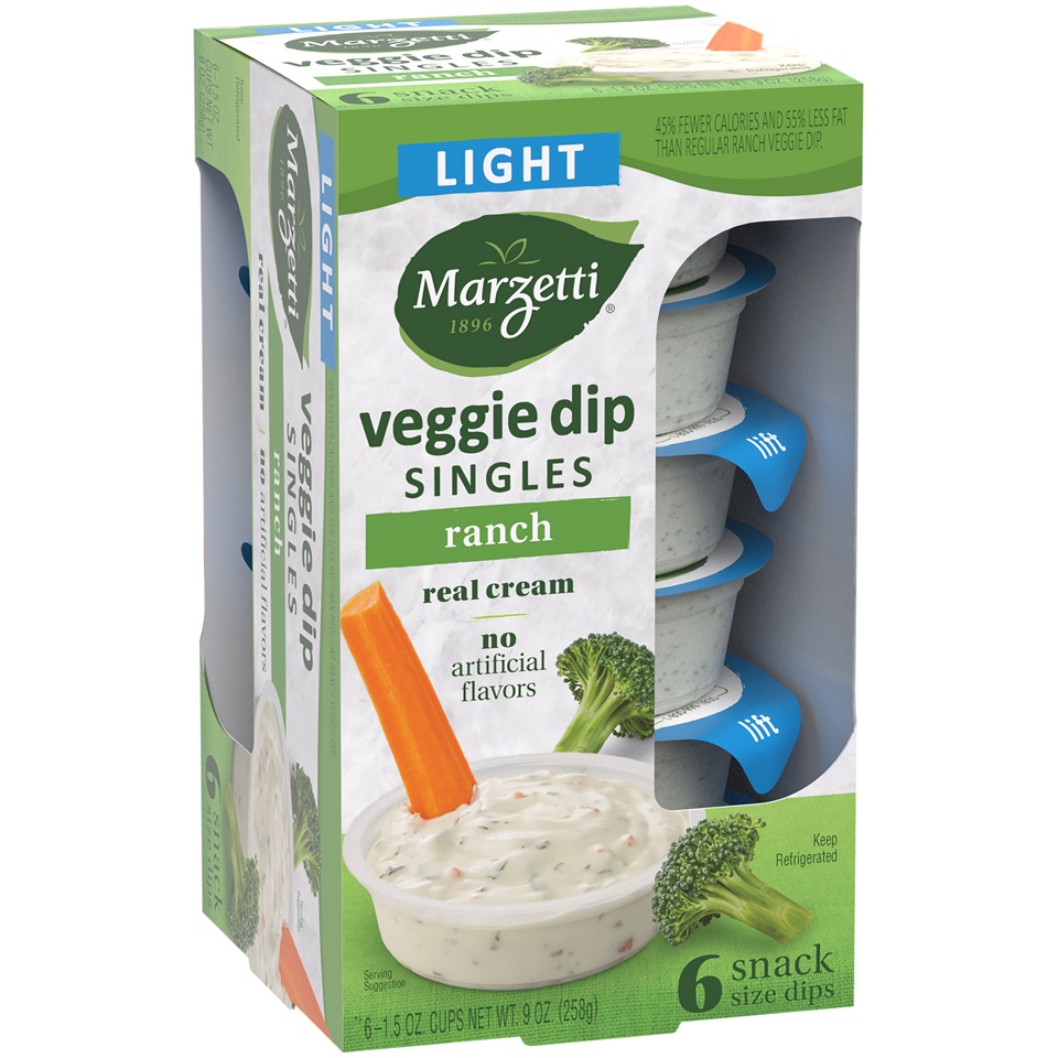 slide 2 of 8, Marzetti Veggie Dip Light Ranch, 6 ct; 1.5 oz