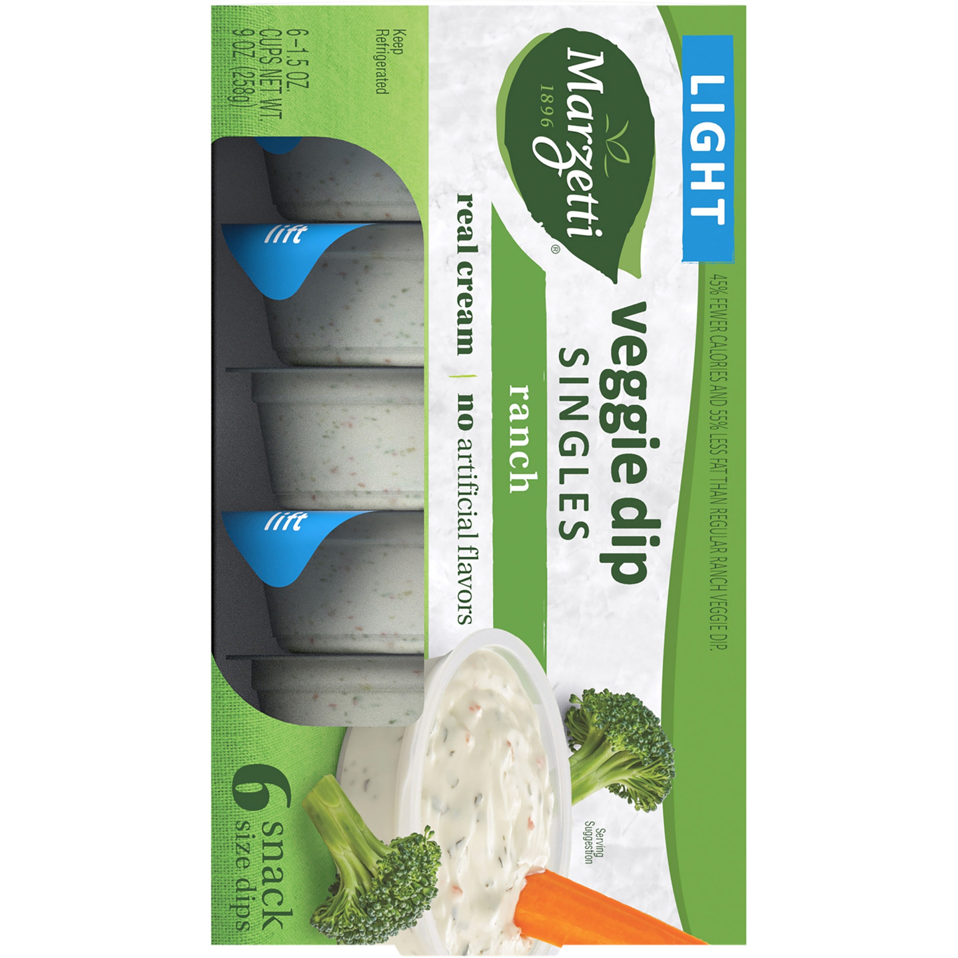 slide 4 of 8, Marzetti Veggie Dip Light Ranch, 6 ct; 1.5 oz