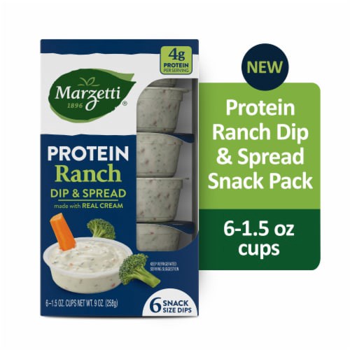 slide 1 of 1, Marzetti Protein Ranch Snack Pack 6ct, 6 ct; 1.5 oz