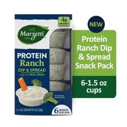 Marzetti Protein Ranch Veggie Dip Snack Packs, 6 ct / 1.5 oz