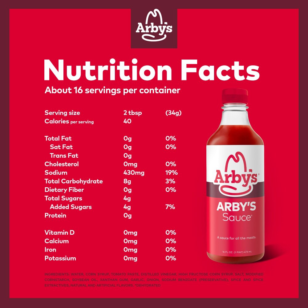slide 4 of 6, Arby's Sauce 16 fl oz, 16 fl oz
