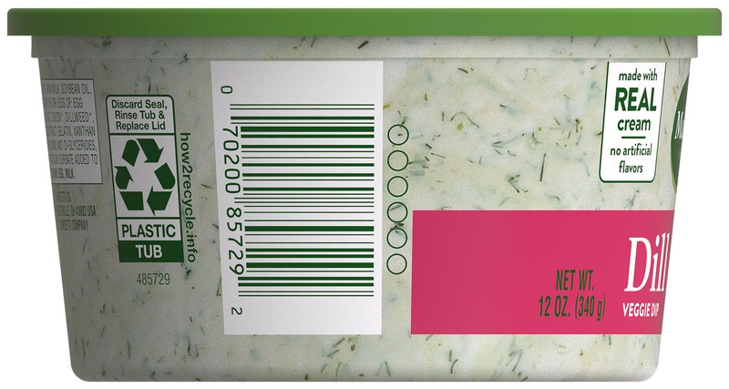 slide 5 of 5, Marzetti Dill Veggie Dip 12oz. Tub, 12 oz