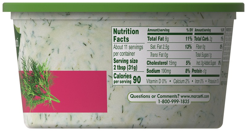 slide 4 of 5, Marzetti Dill Veggie Dip 12oz. Tub, 12 oz