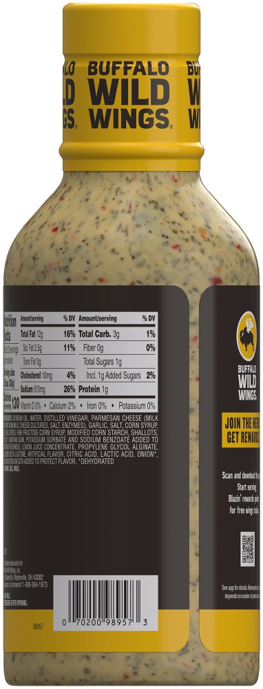 slide 3 of 5, Buffalo Wild Wings Parmesan Garlic Sauce 20 fl oz, 20 fl oz