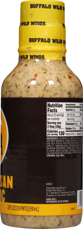 slide 2 of 5, Buffalo Wild Wings Parmesan Garlic Sauce 20 fl oz, 20 fl oz
