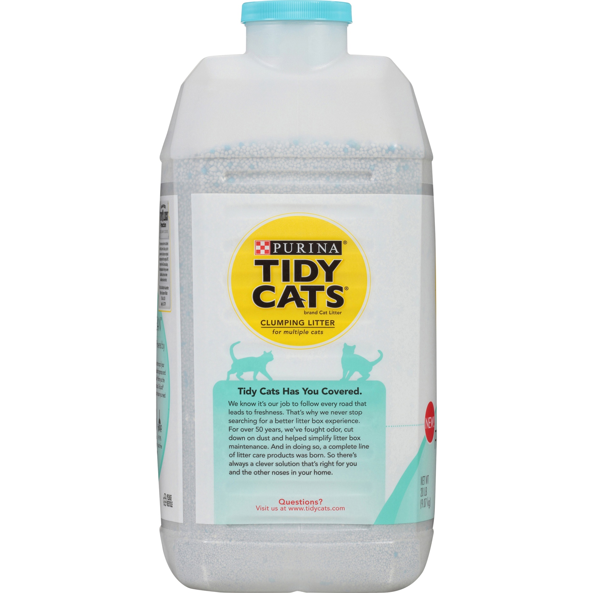 slide 4 of 8, Purina Tidy Cats Free Clean Unscented Clumping Multiple Cat Litter, 20 lb
