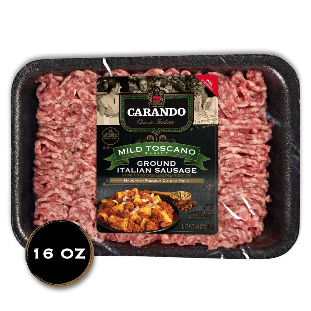 slide 6 of 6, Carando  Tsocano Ground Italian Sausage, 16 oz