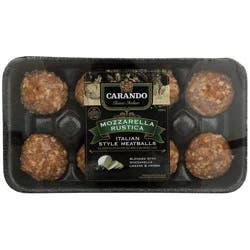 Carando Italian Style Mozzarella Rustica Meatballs, 16 oz