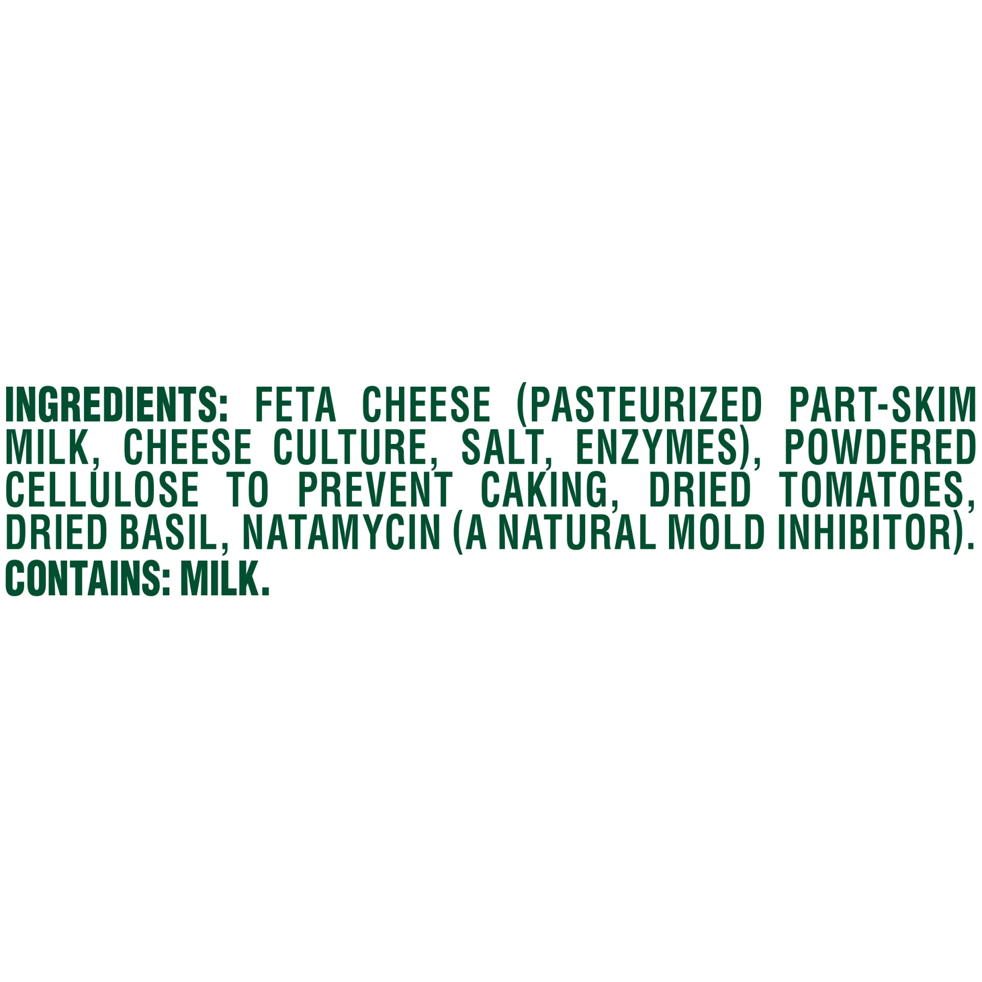 Athenos Tomato & Basil Crumbled Feta Cheese Tub 4 oz Shipt