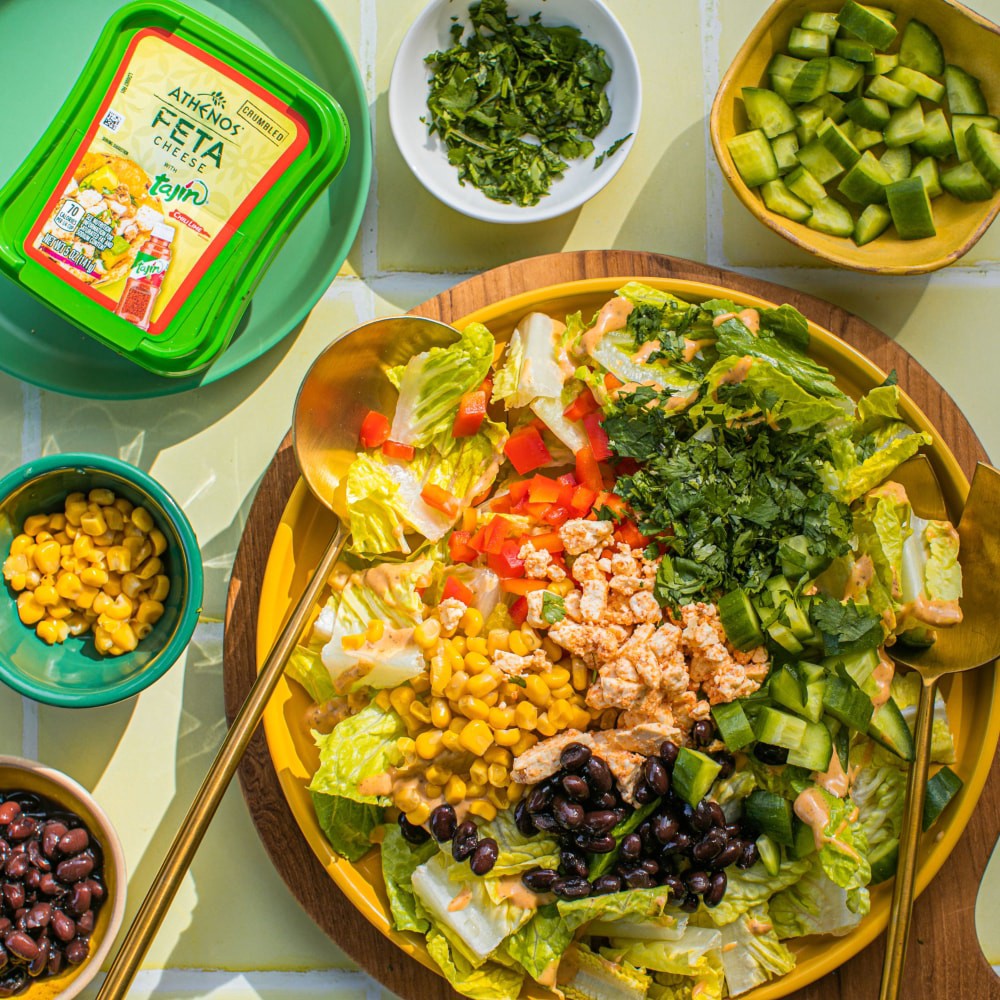 slide 4 of 4, Athenos Tajin Crumbled Traditional Feta Cheese 5 oz, 5 oz