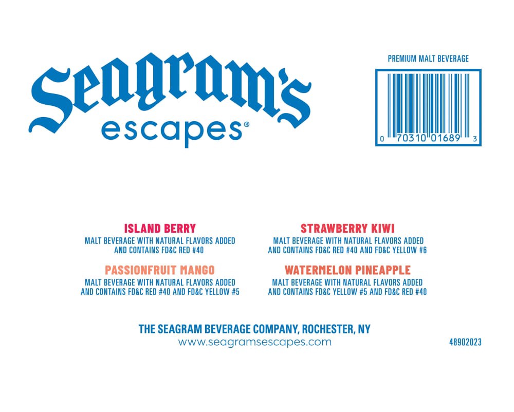 Seagram's Escapes Hola Paradise Variety Pack 12pk/11.2oz bottles 12