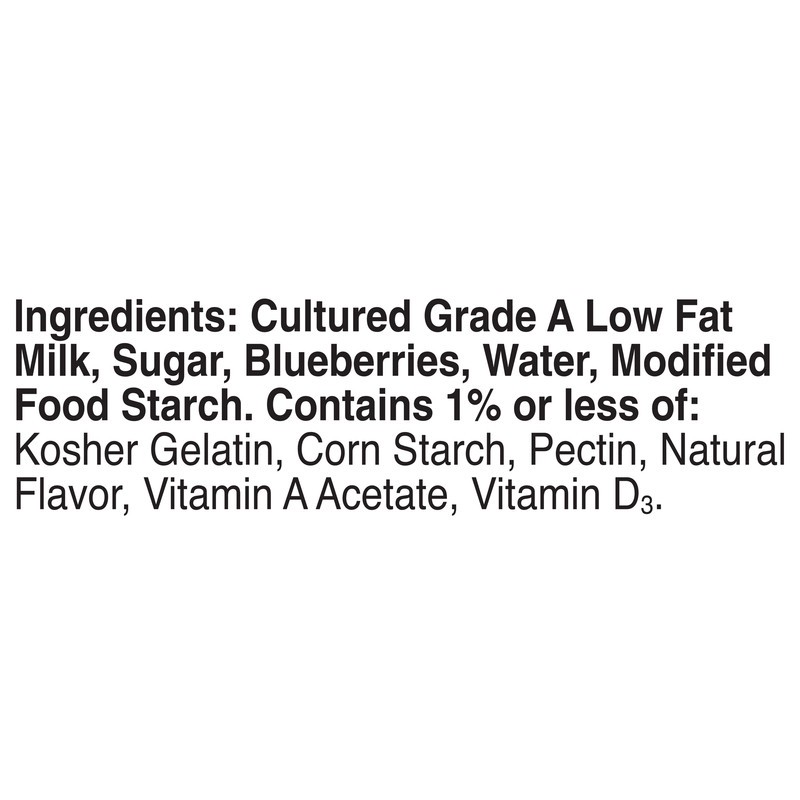 slide 5 of 5, Yoplait Original Low Fat Mountain Blueberry Yogurt Cup, Made with Real Fruit, 6 oz, 6 oz