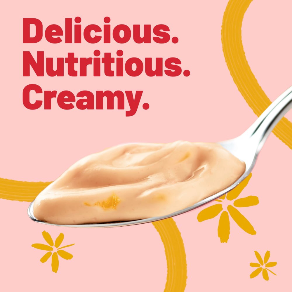 slide 4 of 6, Yoplait Original Low Fat Harvest Peach Yogurt Cup, Made with Real Fruit, 6 oz, 6 oz