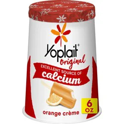 Yoplait Original Orange Creme Low Fat Yogurt, 6 oz Yogurt Cup