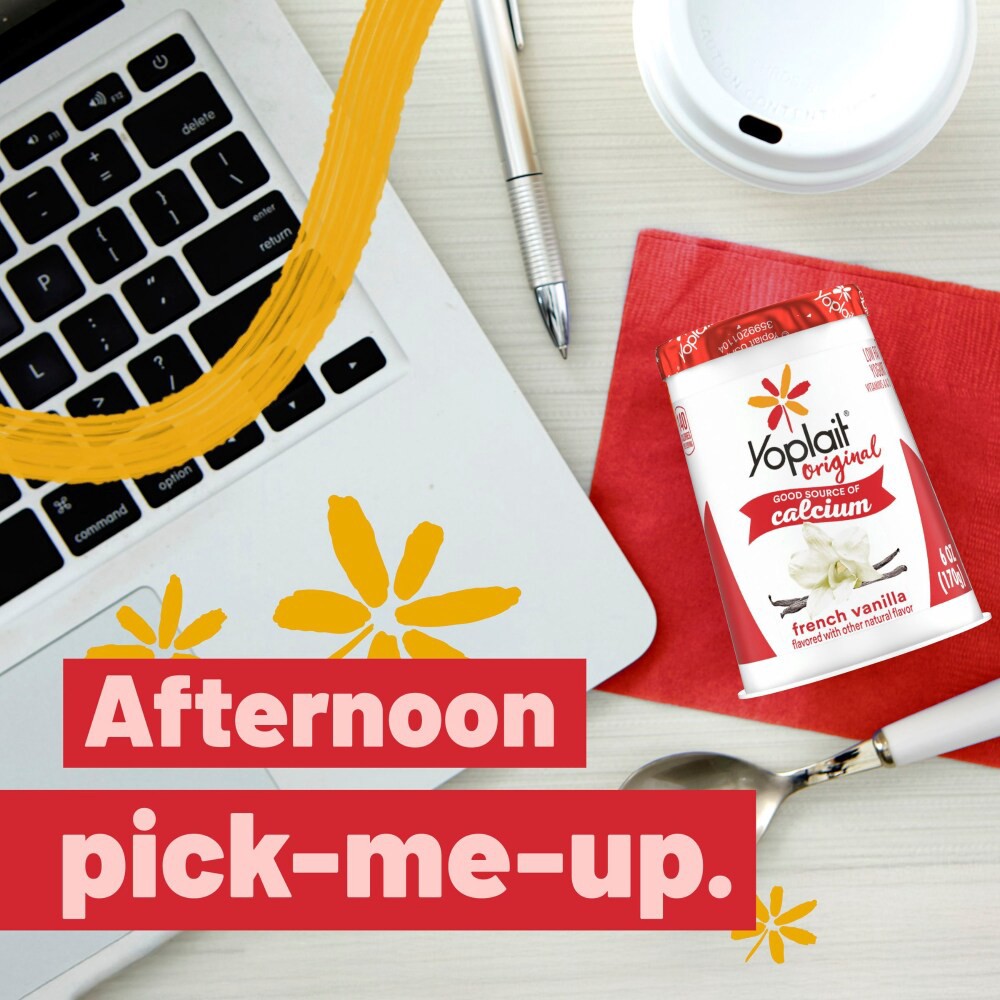 slide 6 of 6, Yoplait Original Low Fat French Vanilla Yogurt Cup, 6 oz, 6 oz