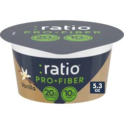 Ratio Pro-Fiber Vanilla Yogurt Cultured Dairy Snack Cup, 5.3 oz