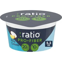 Ratio Pro-Fiber Pina Colada Yogurt Cultured Dairy Snack Cup, 5.3 oz