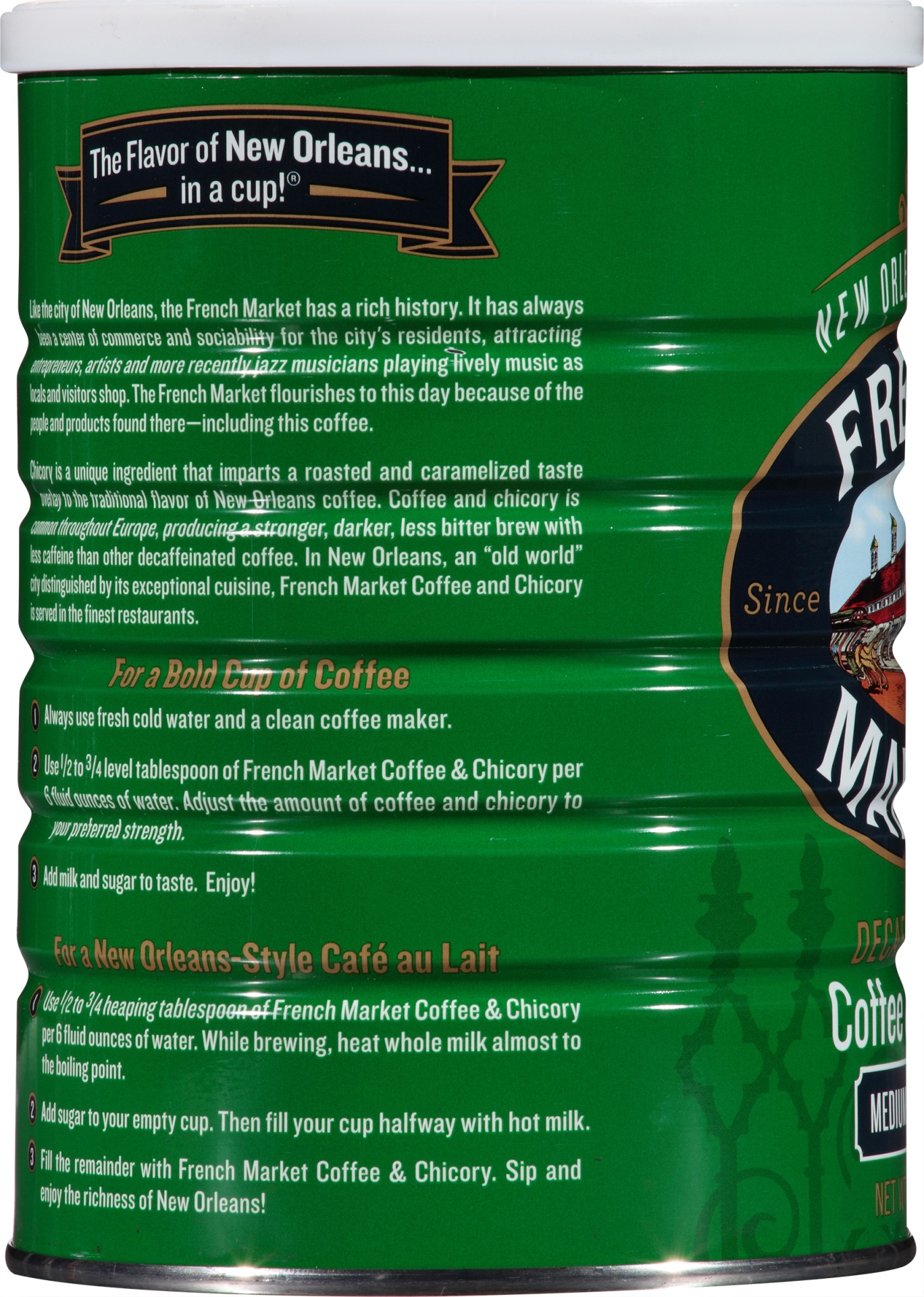 slide 5 of 6, French Market CoffeeCoffee French Market Coffee Chicory Decaf - 12 oz, 12 oz