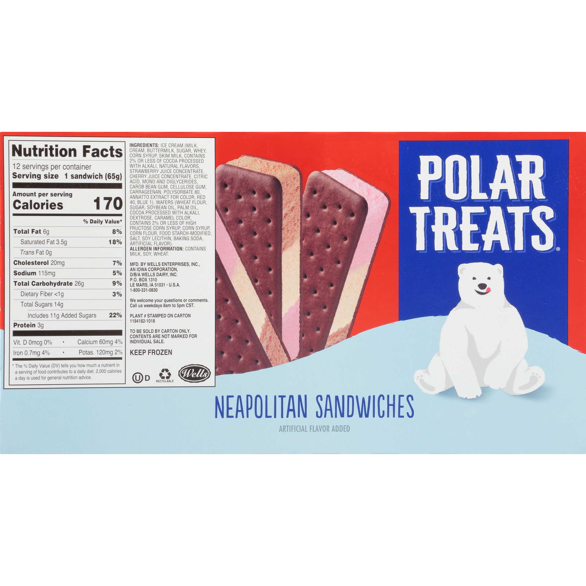 Polar Pak Ice Cream Sandwich Scoop