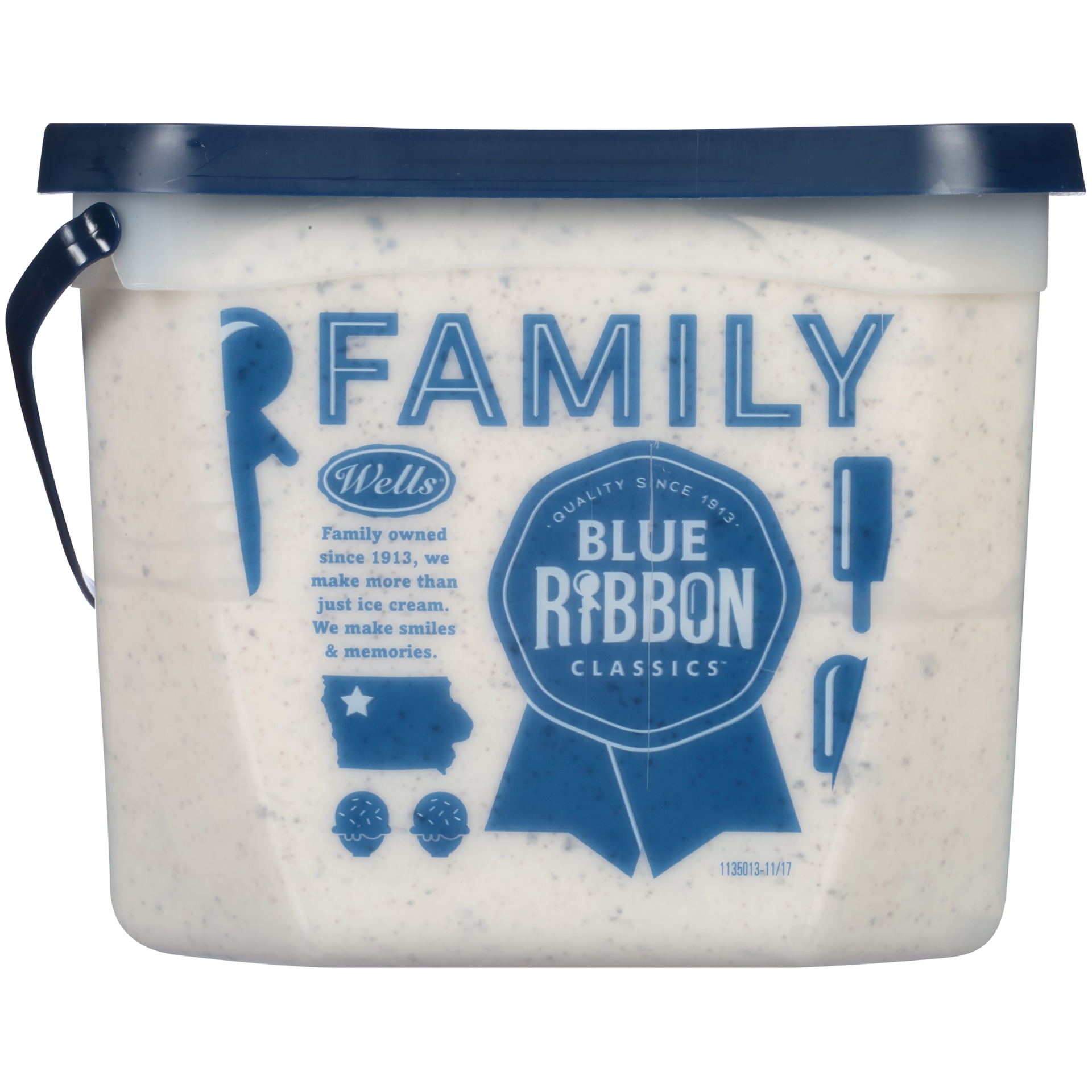 slide 5 of 8, Blue Ribbon Classics Cookies and Cream Frozen Dessert Pail, 128 fl oz, 128 fl oz