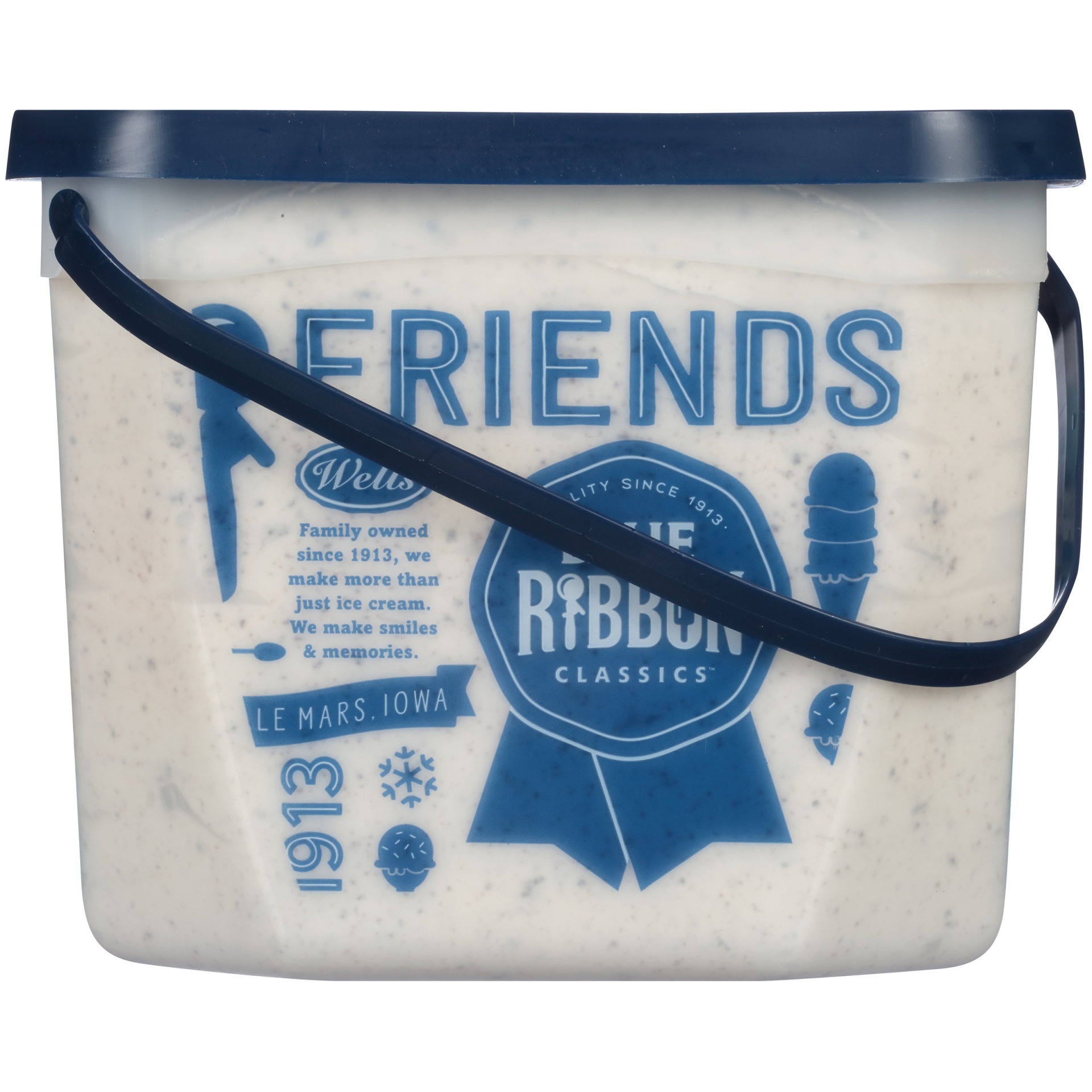 slide 8 of 8, Blue Ribbon Classics Cookies and Cream Frozen Dessert Pail, 128 fl oz, 128 fl oz