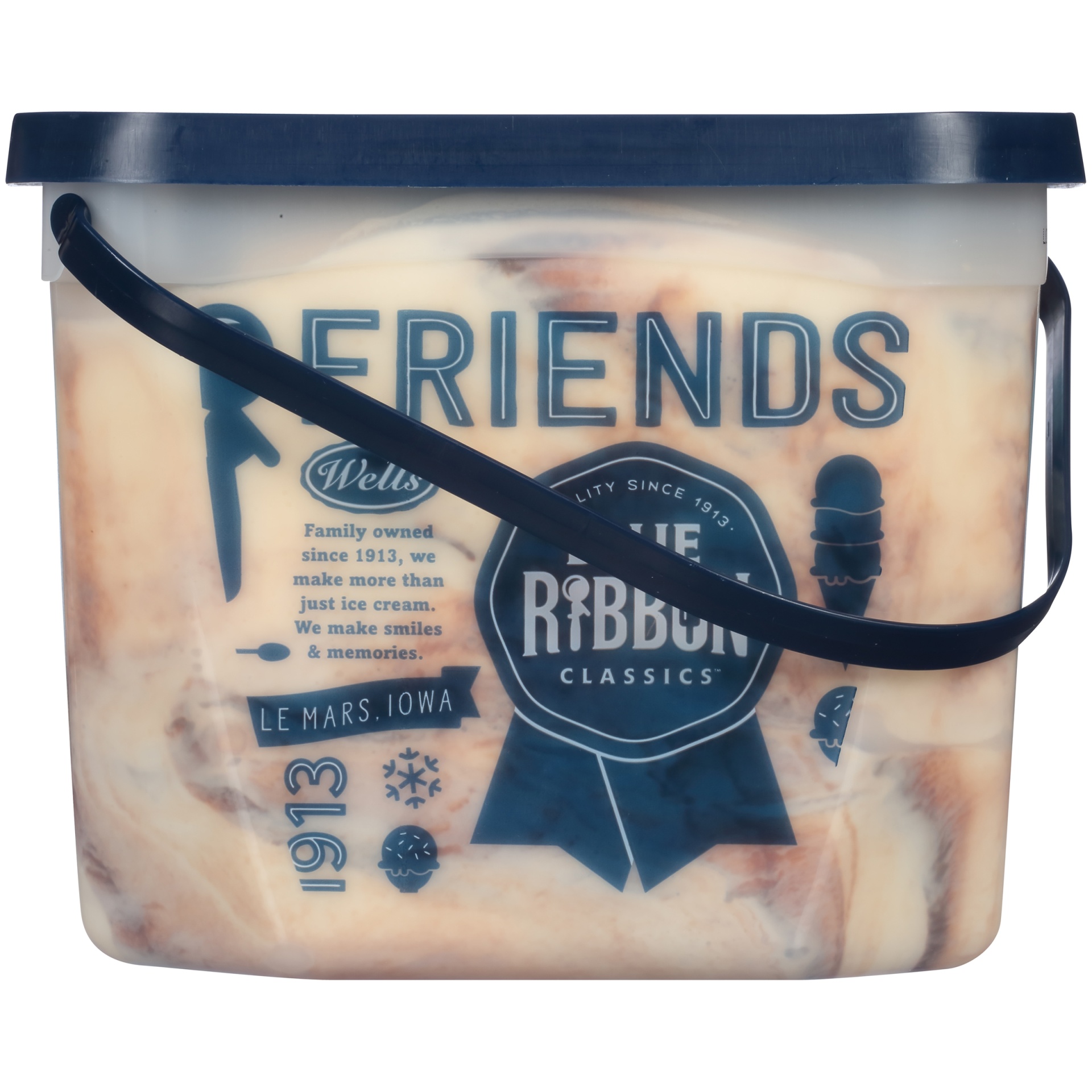 slide 4 of 8, Blue Ribbon Classics Fudge Twirl Frozen Dessert Pail, 128 fl oz, 128 fl oz