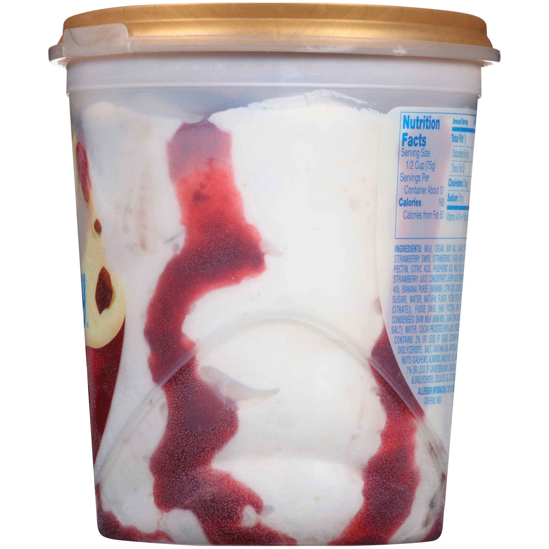 slide 3 of 8, Blue Bunny Banana Split Frozen Dessert, 46 fl oz, 46 fl oz