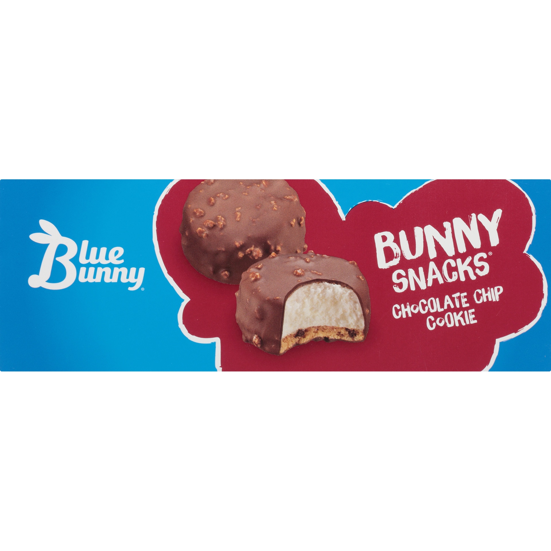 slide 4 of 7, Blue Bunny Bunny Snacks Chocolate Chip Cookie Reduced Fat Ice Cream , 19.2 fl oz; 8 ct