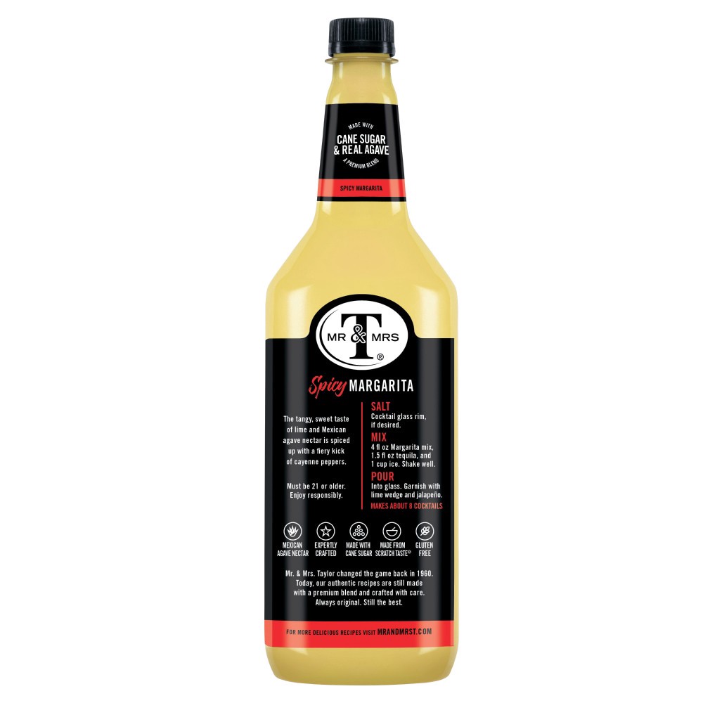 slide 2 of 5, Mr & Mrs T Spicy Margarita Mix- 33.8 fl oz, 33.8 fl oz