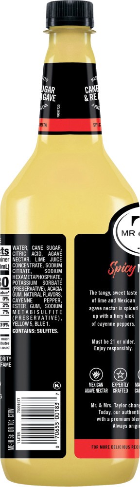 slide 3 of 4, Mr & Mrs T Spicy Margarita Mix- 33.8 fl oz, 33.8 fl oz