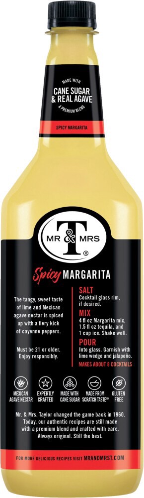 slide 2 of 4, Mr & Mrs T Spicy Margarita Mix- 33.8 fl oz, 33.8 fl oz