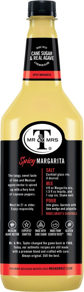 slide 4 of 4, Mr & Mrs T Spicy Margarita Mix- 33.8 fl oz, 33.8 fl oz