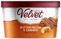 Velvet Ice Cream Velvet Butter Pecan Cashew Ice Cream