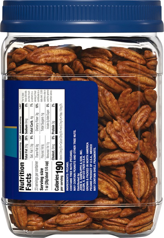 slide 2 of 5, Fisher Halves Pecan 23 oz, 23 oz