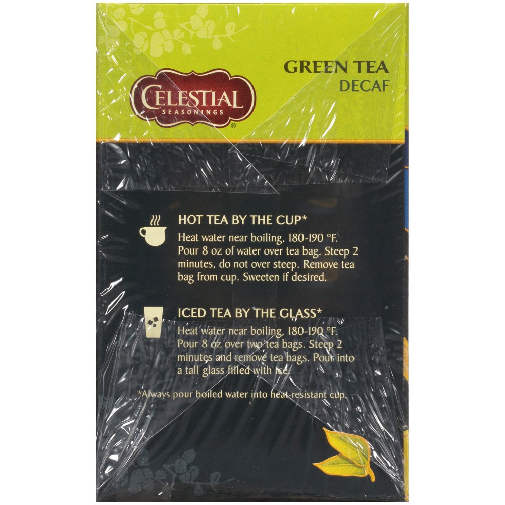 slide 2 of 8, Celestial Seasonings Celestial Green Tea Decaf, 1 ct