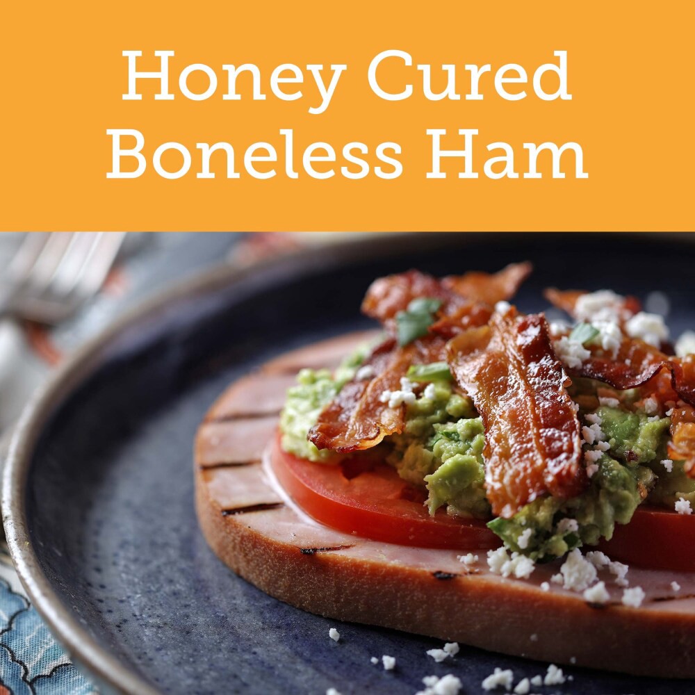 slide 3 of 6, Smithfield Anytime Favorites Honey Cured Boneless Ham Steak, 8 oz, 8 oz