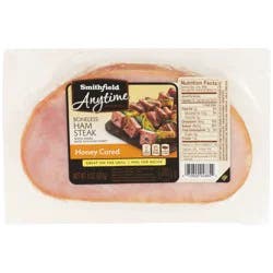 Smithfield Anytime Favorites Honey Cured Boneless Ham Steak, 8 oz