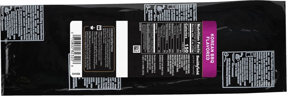 slide 2 of 2, Smithfield Korean BBQ Flavored Fresh Pork Loin Filet, 23 oz