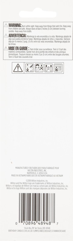 slide 2 of 4, Wilton Gold Tall Birthday Candles 12 Each, 12 ct