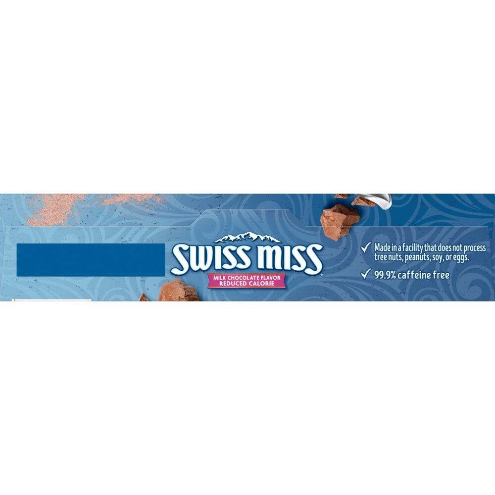 slide 4 of 6, Swiss Miss Reduced Calorie Milk Chocolate Flavored Hot Cocoa Mix, 8 Count Hot Cocoa Mix Packets, 8 ct; 0.39 oz