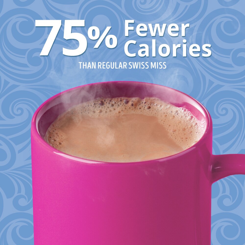 slide 2 of 4, Swiss Miss Reduced Calorie Milk Chocolate Flavored Hot Cocoa Mix, 8 Count Hot Cocoa Mix Packets, 8 ct; 0.39 oz