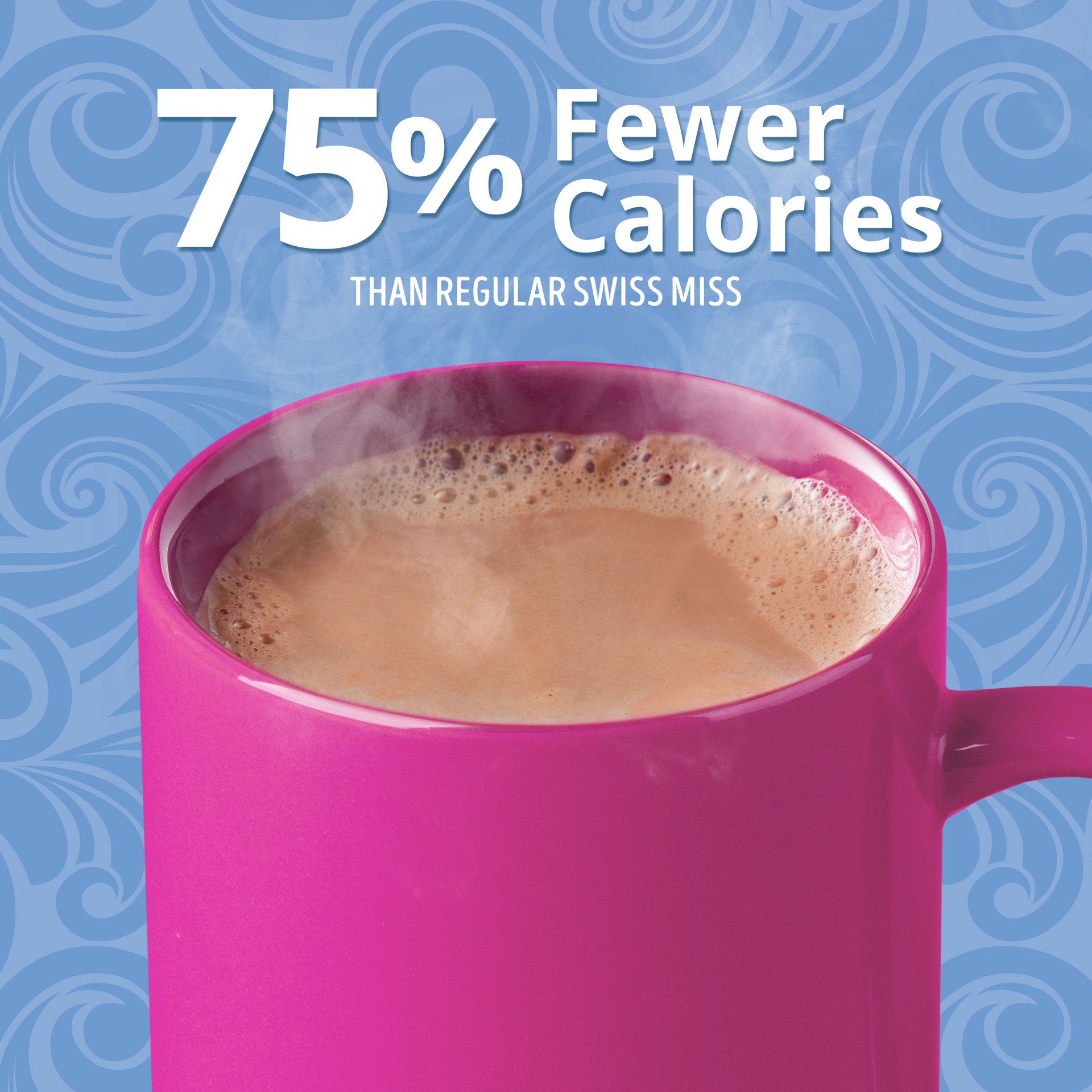 slide 2 of 5, Swiss Miss Reduced Calorie Milk Chocolate Flavored Hot Cocoa Mix, 8 Count Hot Cocoa Mix Packets, 8 ct; 0.39 oz