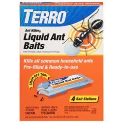 TERRO Ant Killer II Liquid Ant Baits 4 - 0.36 fl oz Each