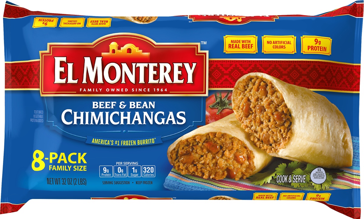 Are El Monterey Chimichanga's safe to cook in wrapper 