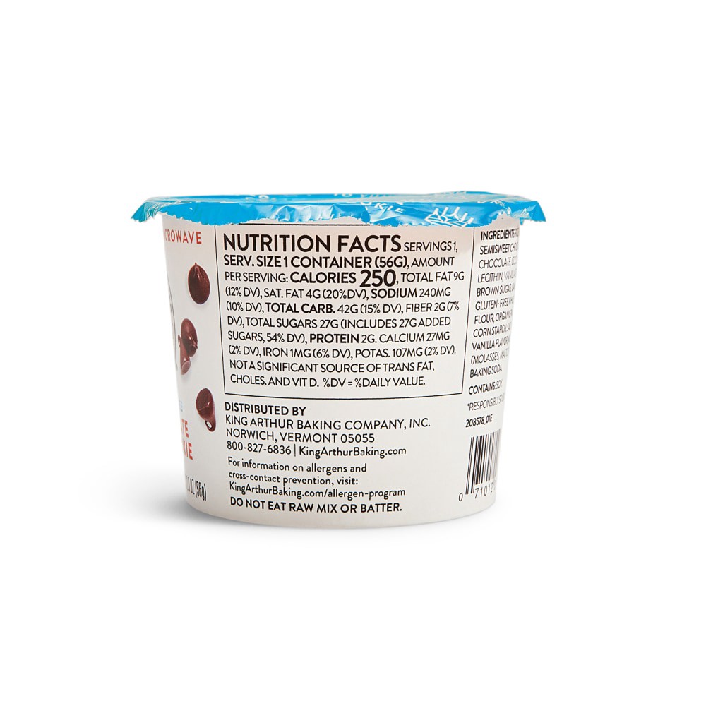 slide 4 of 5, King Arthur Flour Gluten Free Chocolate Chip Cookie Cup - 2 oz, 2 oz