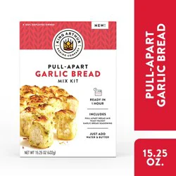 King Arthur Baking Company Pull-Apart Garlic Bread Mix Kit, Baking Mix - Ready in 1 hour