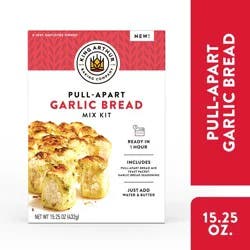 King Arthur Baking Company Pull-Apart Garlic Bread Mix Kit, Baking Mix - Ready in 1 hour