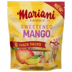 Mariani Sweetened Dried Mango Bites Snack Packs