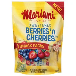 Mariani Sweetened Snack Packs Berries 'N Cherries